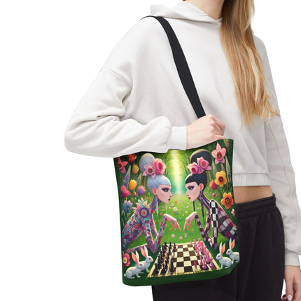 The Spring Gambit: A Fairy’s Move Tote Bag – Whimsical Chess & Spring Magic