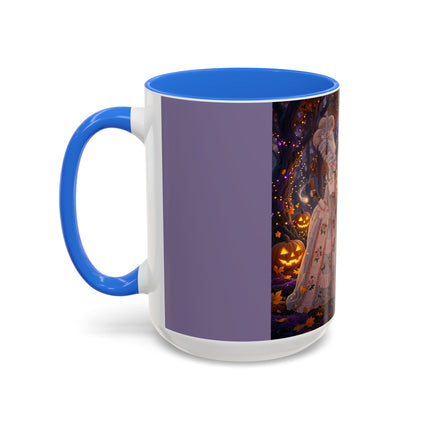 🎃🌙 The Midnight Court Of Pumpkin Grove Colorful Mug – Elegant Halloween Masquerade