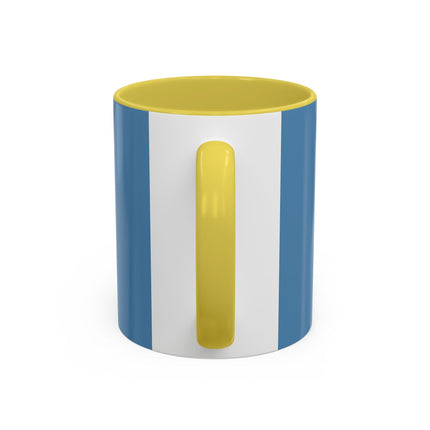 The Lady And The Sea Breeze Colorful Mugs – Art Deco Coastal Serenity