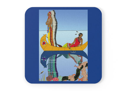 Le long du Missouri by George Barbier Cork Back Coaster