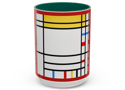 Place de la Concorde by Piet Mondrian Colorful Mugs (11oz, 15oz)