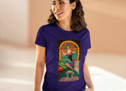 May & Emerald (from the Gem Series) by Sofia Chiostri Women's Midweight Cotton Tee