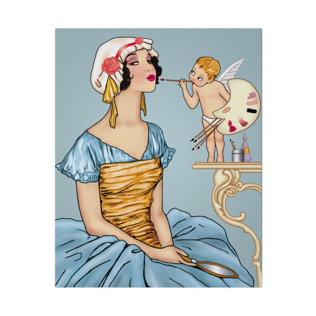 The Fairy’s Reflection – A Vintage Portrait of Charm