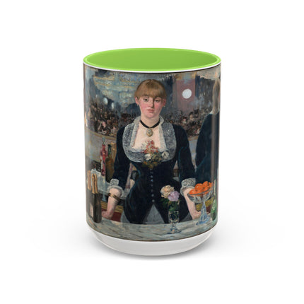 A Bar at the Folies-Bergère by Edouard Manet Colorful Mugs (11oz, 15oz)