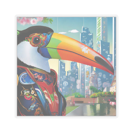 Cyber Toucan Chic Kiss-Cut Stickers (4 Sizes)