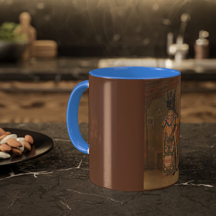 A Buddhist Lama at a Feast at Pemionchi Monastery by Vasily Vereshchagin Colorful Mugs, 11oz