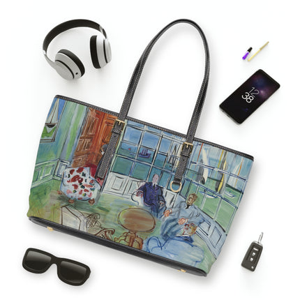 James Duncan by Raoul Dufy PU Leather Shoulder Bag