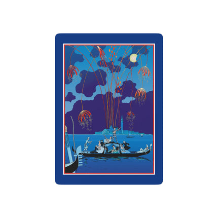 Fireworks in Venice by George Barbier Playing Cards