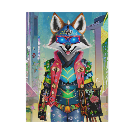 Cyber Hyena Matte Canvas, Stretched, 0.75"