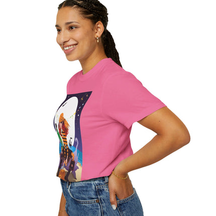 Moonlit Pirate Halloween Unisex Garment-Dyed T-shirt