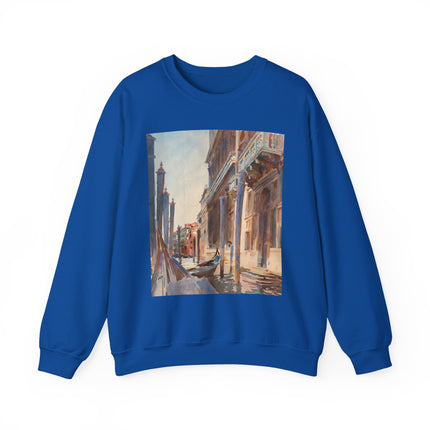 Gondola Moorings on the Grand Canal by John Singer Sargent Heavy Blend™ Crewneck Sweatshirt