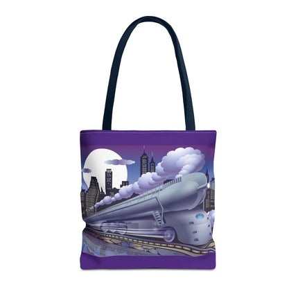 The Art Deco Bullet Train Tote Bag (AOP)