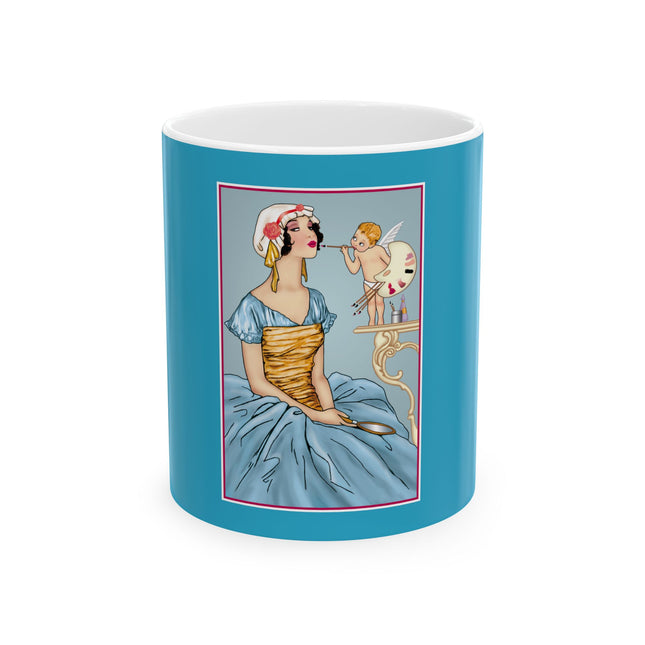 The Enchanting Painter: A Fairy's Artistic Touch Ceramic Mug 11oz