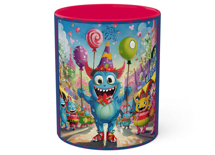 Monster Parade Madness Colorful Mugs, 11oz