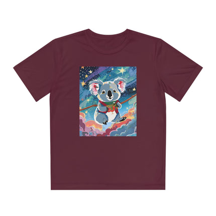 Cute Koala Youth Competitor Tee – Dreamy Skies & Whimsical Wonder