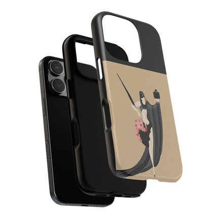Dancer with Ink & Blossoms Phone Case – Elegant Grace & Artistic Poise
