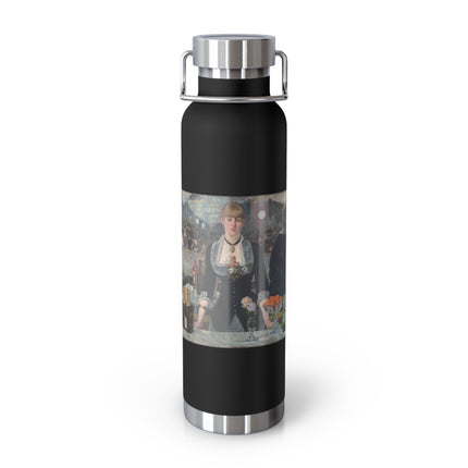 A Bar at the Folies-Bergère by Edouard Manet Copper Vacuum Insulated Bottle, 22oz