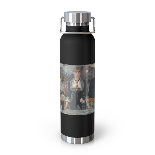 A Bar at the Folies-Bergère by Edouard Manet Copper Vacuum Insulated Bottle, 22oz