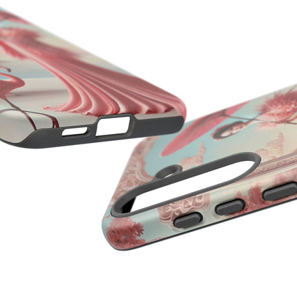 Petals, Porcelain, and Flamingos Phone Cases