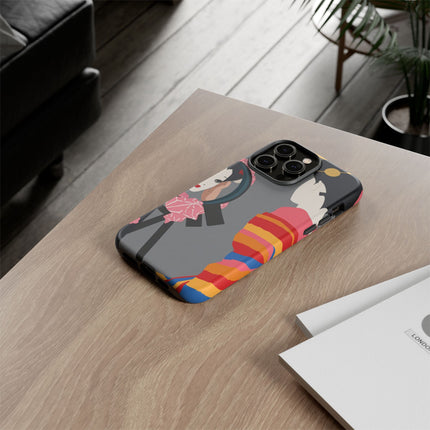 Geisha Mirror Phone Case – Elegant Reflection & Timeless Beauty