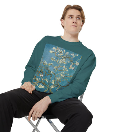 Almond Blossom by Vincent van Gogh Unisex Garment-Dyed Sweatshirt