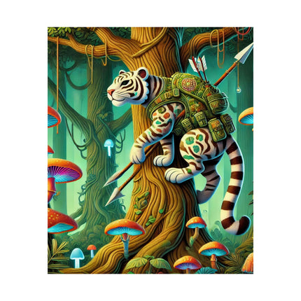 🐅🌿 Silent Stripes Matte Vertical Poster – Mystery, Stealth & Jungle Majesty