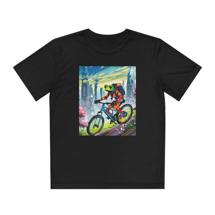 Cyberpunk Frog Youth Competitor Tee
