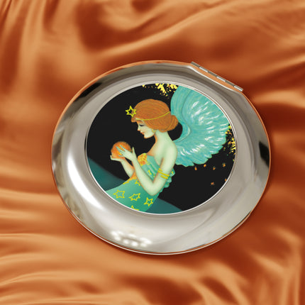 Twilight Angel Compact Travel Mirror