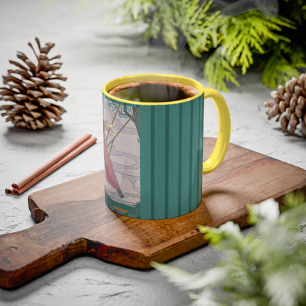 La balançoire by Georges Lepape Colorful Mugs (11oz, 15oz)