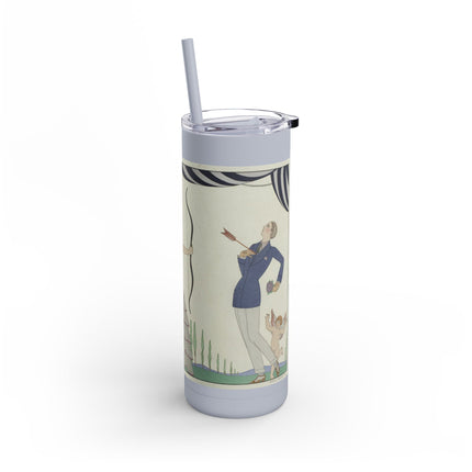 Visez au coeur, belles dames! by George Barbier Skinny Matte Tumbler, 20oz