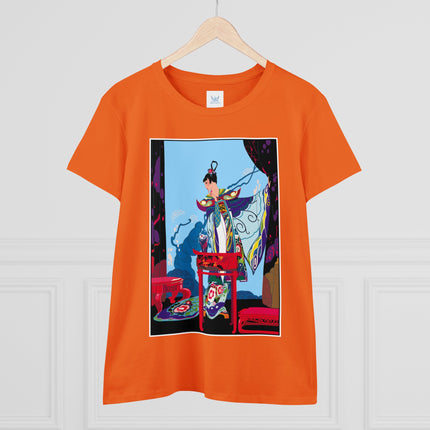 A Visual Journey by Umberto Brunelleschi Women's Midweight Cotton Tee