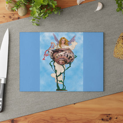 Enchanting Serenity Glass Cutting Board