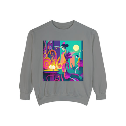 Dance of the Skeleton Ballerinas Unisex Garment-Dyed Sweatshirt
