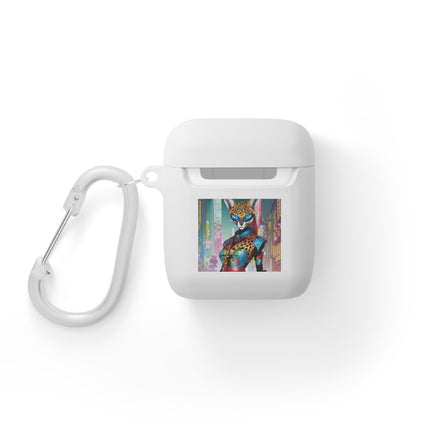 Cyber Cat Glamour AirPods Case Cover