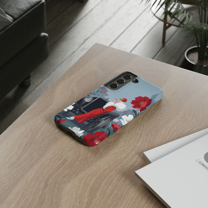 🚗🌺 The Lady Of The Grand Touring Car Phone Case – Art Deco Motoring Elegance