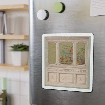 Chinoiserie scenes by Anonymous Die-Cut Magnets (5 Sizes)
