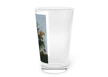 Bouquet of Flowers and a Nest by Sebastian Wegmayr Glass, 16oz