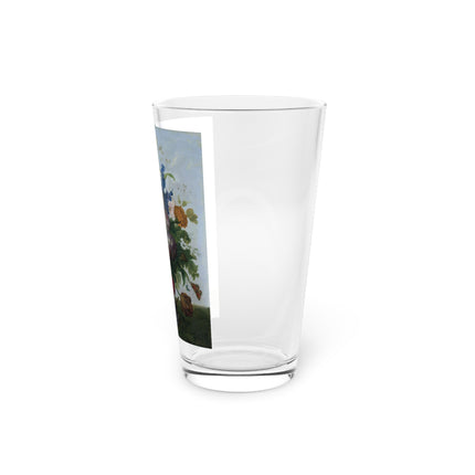 Bouquet of Flowers and a Nest by Sebastian Wegmayr Glass, 16oz