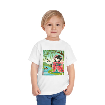 Sparrow Dance Geisha Fairy Toddler Short Sleeve Tee