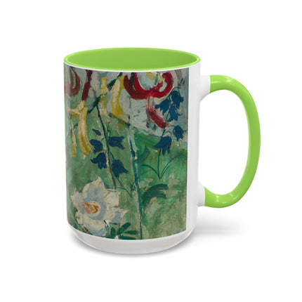 Flowers by August Babberger Colorful Mugs (11oz, 15oz)