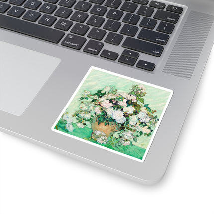 Roses by Vincent Van Gogh Kiss-Cut Stickers (4 Sizes)