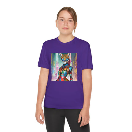 Cyber Cat Glamour Youth Competitor Tee