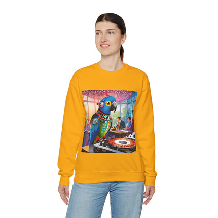 Parrot DJ Unisex Heavy Blend™ Crewneck Sweatshirt