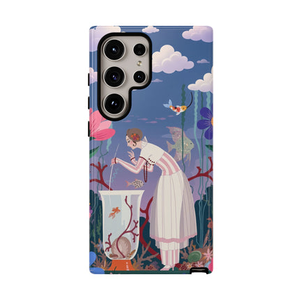 🐠🌸 The Enchanted Aquarium Garden Phone Case – Art Deco Underwater Fantasy