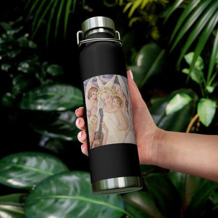Madonna with Child Surrounded by Musical Angels by Gerda Wegener Copper Vacuum Insulated Bottle, 22oz