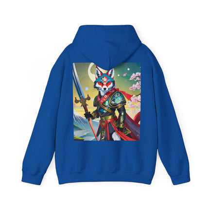 Cyberpunk Samurai Fox – Heavy Blend™ Hooded Sweatshirt