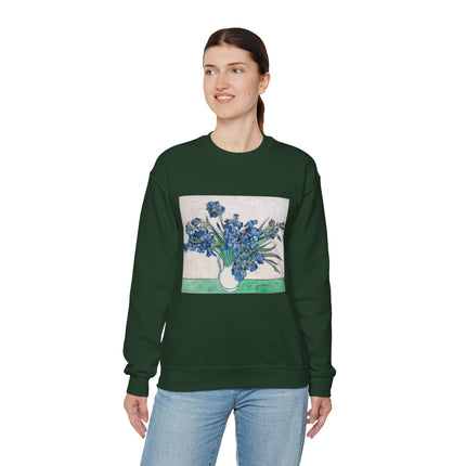 Irises by Vincent Van Gogh Heavy Blend™ Crewneck Sweatshirt