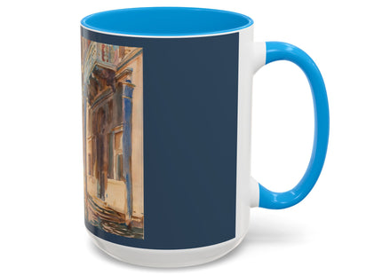 Gondola Moorings on the Grand Canal by John Singer Sargent Colorful Mugs (11oz, 15oz)