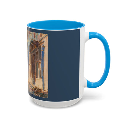 Gondola Moorings on the Grand Canal by John Singer Sargent Colorful Mugs (11oz, 15oz)