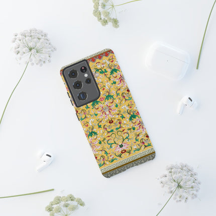 Yellow Botanical Pattern by Owen Jones Phone Cases